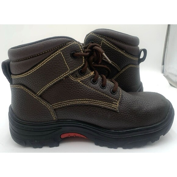 Skechers Work Men's Burgin-Tarlac Industrial Work Boots Steel Toe Size 7 Brown - Picture 9 of 14